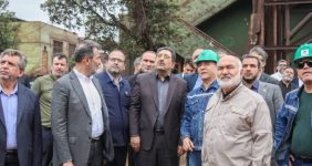 بازدید وزیر صمت از فولاد خوزستان